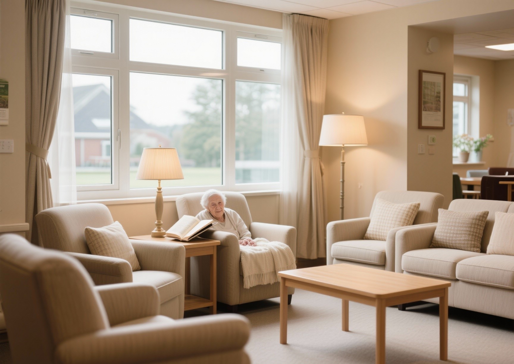 Warm interiors suitable for seniors